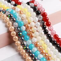Knistern Quarz Perlen, rund, poliert, unterschiedliche Farbe und Muster für die Wahl & DIY & verschiedene Größen vorhanden, keine, Länge:15 ZollInch, verkauft von Strang