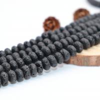 Natural Lava Beads, Abacus, polished, DIY 