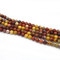 Yolk Stone Bead, Round, polished, DIY mixed colors cm 