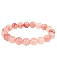 Jade Bracelets, Persian Jade, Round, Unisex pink 