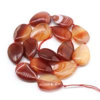 Perles Agates rouges naturelles, agate rouge, larme, poli, DIY, brun rougeâtre, 18*25mm, Vendu par brin