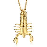 Stainless Steel Pendants, Scorpion, fashion jewelry & for man, gold 