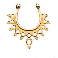 Brass Nose Piercing Jewelry, plated, for woman 
