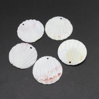 White Shell Pendants, DIY, white, 30mm Approx 1mm 
