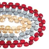Dreieckiger Kristall Perlen, plattiert, unterschiedliche Farbe und Muster für die Wahl & DIY & facettierte, mehrere Farben vorhanden, 12*13mm, 100PCs/Strang, verkauft von Strang
