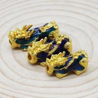 Zinc Alloy Large Hole Beads, Fabulous Wild Beast, plated, DIY golden 