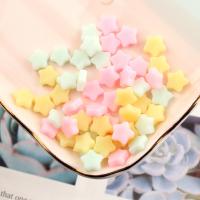 Mobile Phone DIY Decoration, Soft PVC, Star, mixed colors, 9mm 