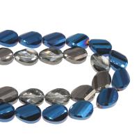Twist Crystal Beads, plated & DIY & faceted 18*13*6mm 