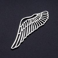 Stainless Steel Pendants, Wing Shape, plated, for woman & hollow 