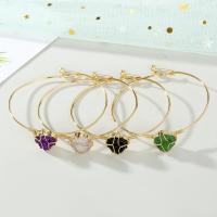 Resin Zinc Alloy Bangle, with Resin, fashion jewelry & for woman 6cm 