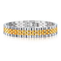 Stainless Steel Bracelet, plated, for man 12mm Approx 8.28 Inch 