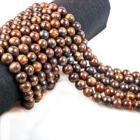 Bronzit Stein Perlen, rund, poliert, DIY & verschiedene Größen vorhanden, Länge:ca. 15.7 ZollInch, verkauft von Strang