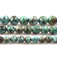 Naturelles perles Turquoise africaines, Rond, poli, DIY & normes différentes pour le choix Environ 15.7 pouce, Vendu par brin