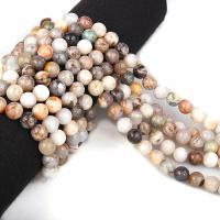 Natürlichen Bambus Achat Perlen, rund, poliert, DIY & verschiedene Größen vorhanden, Länge:ca. 15.7 ZollInch, verkauft von Strang