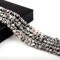 Dalmatinische Perlen, Dalmatiner, rund, poliert, DIY & verschiedene Größen vorhanden, Länge:ca. 15.7 ZollInch, verkauft von Strang