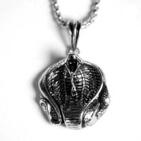 Stainless Steel Animal Pendants, 316L Stainless Steel, Snake, plated 