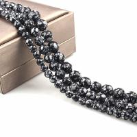 Schneeflocke Obsidian Perlen, rund, poliert, DIY & verschiedene Größen vorhanden, Länge:ca. 15.7 ZollInch, verkauft von Strang