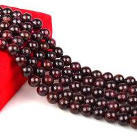 Natural Garnet Beads, Round, polished, DIY Approx 15.7 Inch 