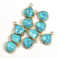 Natural Turquoise Pendants, Natural Stone, fashion jewelry & DIY & for woman, green 