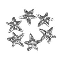 Stainless Steel Pendants, Starfish, die-casting, DIY, silver color, 19*19*2mm 