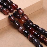 Natural Miracle Agate Beads, Drum, DIY brown 
