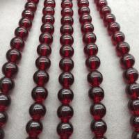 Round Crystal Beads, polished Garnet Approx 15 Inch 