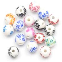 Kunstdruck Porzellan Perlen, nachhaltiges & DIY & verschiedene Größen vorhanden, keine, 100PCs/Tasche, verkauft von Tasche