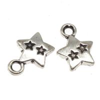 Stainless Steel Star Pendant, plated & DIY, metallic color plated, 15*12*3mm 