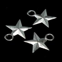 Stainless Steel Star Pendant, plated & DIY, metallic color plated, 17*15*2mm 