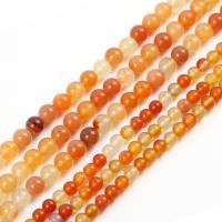 Perles de Agate en couleur original, Rond, Oindre, DIY & normes différentes pour le choix Environ 39 cm, Vendu par brin