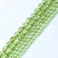 Perles péridot naturel, Olivine naturelle, Rond, Oindre, DIY & normes différentes pour le choix Environ 39 cm, Vendu par brin