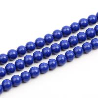 Blue Ore Beads, Round, DIY Approx 39 cm 