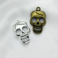 Zinc Alloy Skull Pendants, plated, DIY 