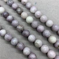Lila Perlen, Flieder Perlen, rund, poliert, verschiedene Größen vorhanden, Länge:ca. 15 ZollInch, verkauft von Strang
