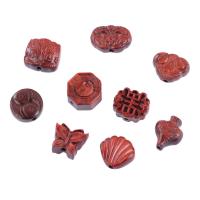Sándalo rojo Willow Abalorio, Tallado, Bricolaje & diferentes estilos para la opción, más colores para la opción, 10PCs/Bolsa, Vendido por Bolsa