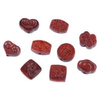 Sándalo rojo Willow Abalorio, Tallado, Bricolaje & diferentes estilos para la opción, más colores para la opción, 10PCs/Bolsa, Vendido por Bolsa