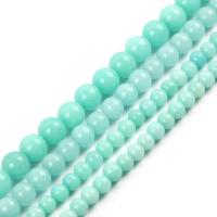 Perles amazonite, Rond, poli, DIY & normes différentes pour le choix Environ 39 cm, Vendu par brin