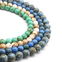 Synthetic Turquoise Beads, Round, polished & DIY 