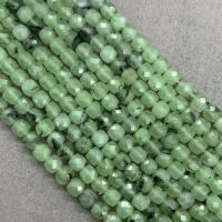Prehnite Beads, Natural Prehnite, Cube, polished, DIY & faceted, 6mm 