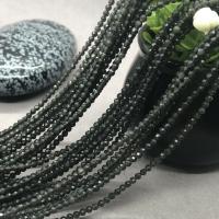 Schwarze Obsidian Perlen, poliert, verschiedene Größen vorhanden & facettierte, verkauft von Strang