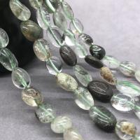 Phantom Quartz Beads, Green Phantom Quartz, irregular, polished 