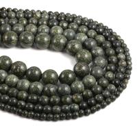 Russische Serpentine Perlen, rund, DIY & verschiedene Größen vorhanden, grün, verkauft von PC