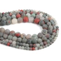 Gefärbter Marmor Perlen, rund, DIY & verschiedene Größen vorhanden, verkauft von Strang