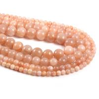 Sunstone Beads, Round, DIY pink 