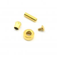 Stainless Steel Clasp Findings, plated, 4 pieces 30mm 