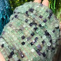 Fluorite Beads, Colorful Fluorite,  Square, DIY 