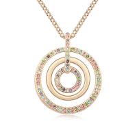 Rhinestone Zinc Alloy Necklace, with Rhinestone, fashion jewelry 800mm 