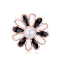 Zinc Alloy Jewelry Brooch, with CRYSTALLIZED™ Crystal Pearl, fashion jewelry 