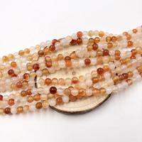 Perles de Agate en couleur original, Jaspe rouge, Rond, normes différentes pour le choix Environ 15 pouce, Vendu par brin
