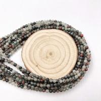 Blutstein Perlen, Afrikanischer Blutstein, rund, verschiedene Größen vorhanden, Länge:ca. 15 ZollInch, verkauft von Strang